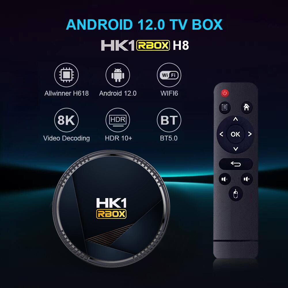 Choose HK1 RBOX H8 Allwinner H618 ott tv box for Unparalleled Performance