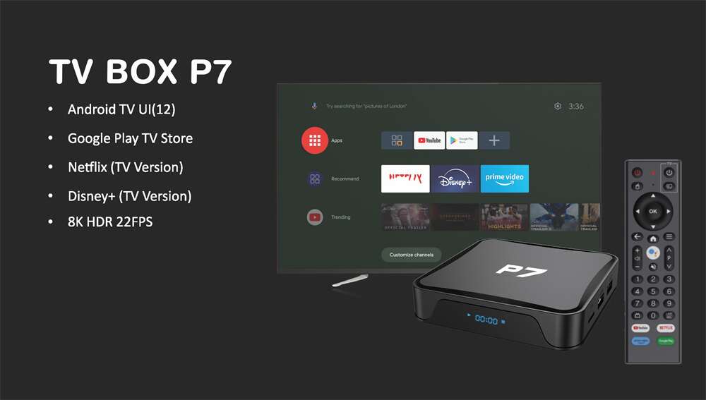 Enhance Your Entertainment with P7 Allwinner H618 android tv box